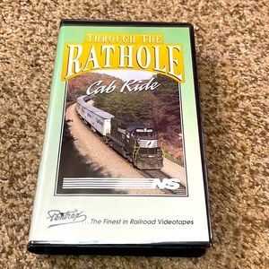 Through the rat hole, cab ride VHS 1995 video tape railroad videos